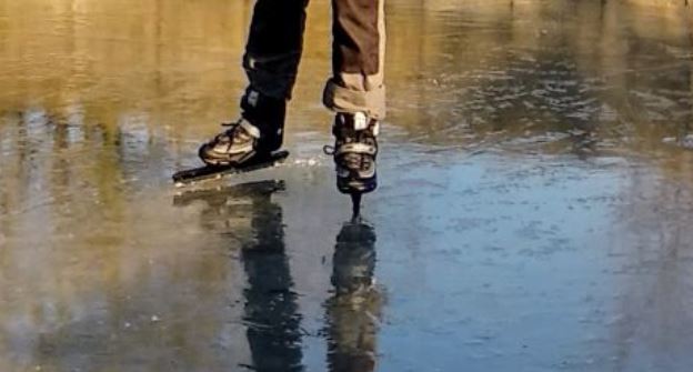 Even schaatsen op de privé-ijsbaan!